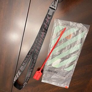 Off-White Industrial Lanyard Keychain Black Red